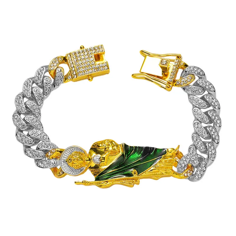 13mm New Men Hip Hop lced Out Crystal Miami Cuban Link Bracelet For Women San Judas St. Jude Taddeo Religious anklet Jewelry
13mm New Men Hip Hop lced Out Crystal Miami Cuban Link Bracelet For Women San Judas St. Jude Taddeo Religious anklet Jewelry