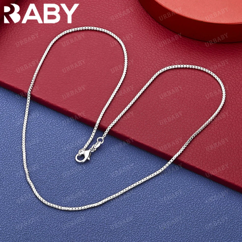 URBABY 50cm 925 Sterling Silver Chain Necklace Anniversary Gift Popular Wild Fashion Romantic Jewelry
URBABY 50cm 925 Sterling Silver Chain Necklace Anniversary Gift Popular Wild Fashion Romantic Jewelry