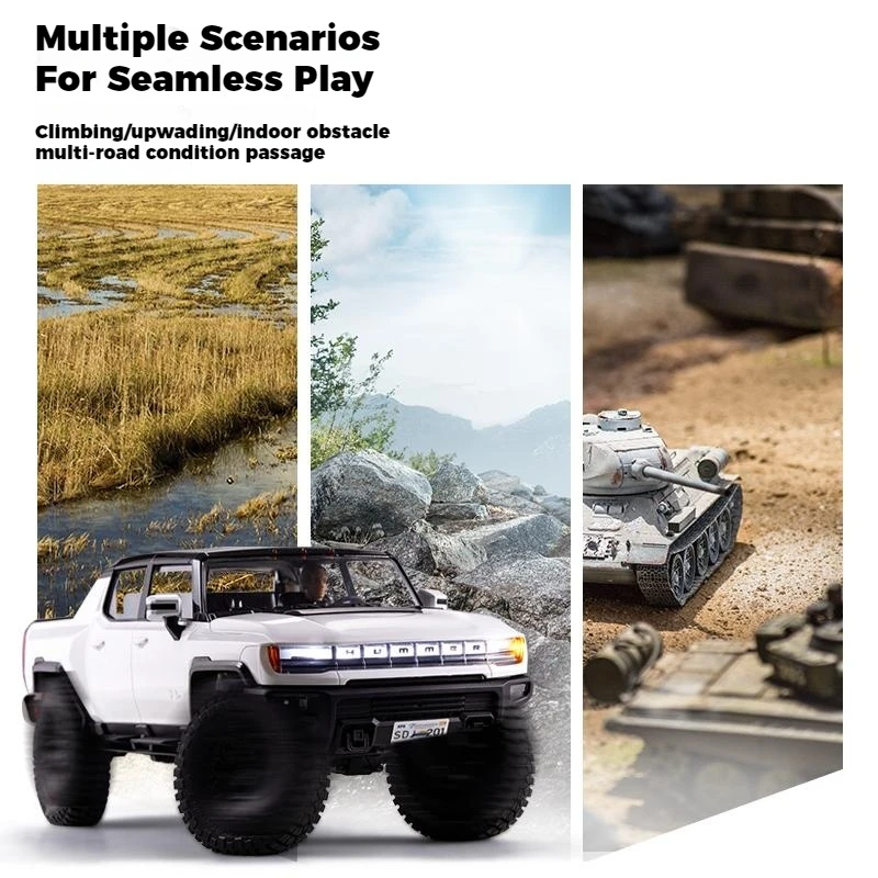 FMS FCX18 1/18 Hummer EV Pickup Truck RC Remote Control Simulation Electric Four-Wheel Drive Cross-Country Climbing Model Car
FMS FCX18 1/18 Hummer EV Pickup Truck RC Remote Control Simulation Electric Four-Wheel Drive Cross-Country Climbing Model Car