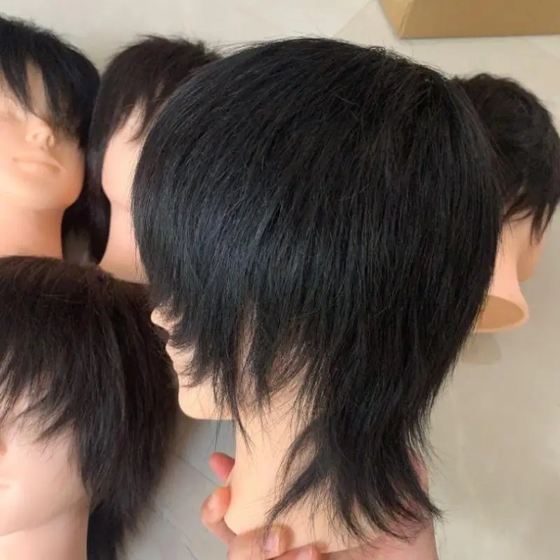 Real Human Hair Mannequin Head Short Black Hair Perfect For Barber Training Practice Beauty Styling Tool
Real Human Hair Mannequin Head Short Black Hair Perfect For Barber Training Practice Beauty Styling Tool