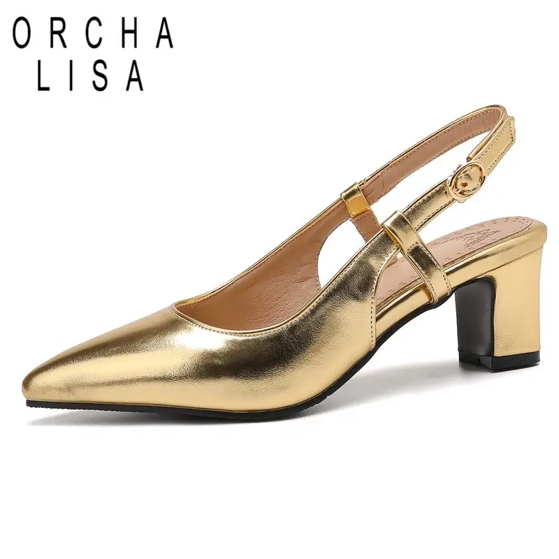 ORCHA LISA Brand Female Sandals Pointed Toe Block Heels 5.5cm Back Buckle Strap Shiny Women Dating Shoes Big Size 46 47 48 32 33
ORCHA LISA Brand Female Sandals Pointed Toe Block Heels 5.5cm Back Buckle Strap Shiny Women Dating Shoes Big Size 46 47 48 32 33