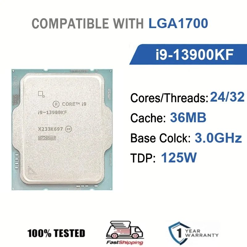 Intel Core i9-13900KF 24 Core 32 Thread 3.0GHz 125W 36MB Cache 10nm Raptor Lake DDR5-5600 / DDR4-3200 MHz SRP77 LGA1700
Intel Core i9-13900KF 24 Core 32 Thread 3.0GHz 125W 36MB Cache 10nm Raptor Lake DDR5-5600 / DDR4-3200 MHz SRP77 LGA1700