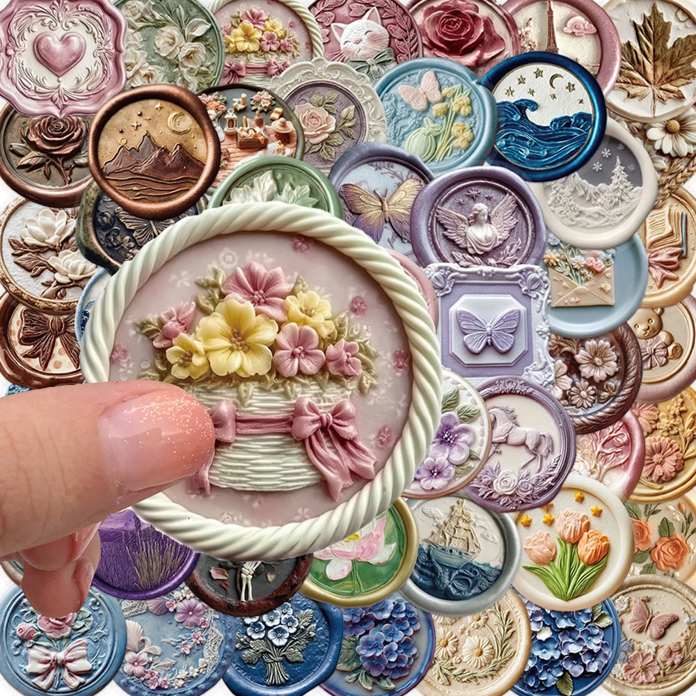 10/30/50pcs Cartoon Wax Seal Pattern Stickers Cute Aesthetic Graffiti Decals DIY Skateboard Luggage Phone Vintage Sticker Decor
10/30/50pcs Cartoon Wax Seal Pattern Stickers Cute Aesthetic Graffiti Decals DIY Skateboard Luggage Phone Vintage Sticker Decor