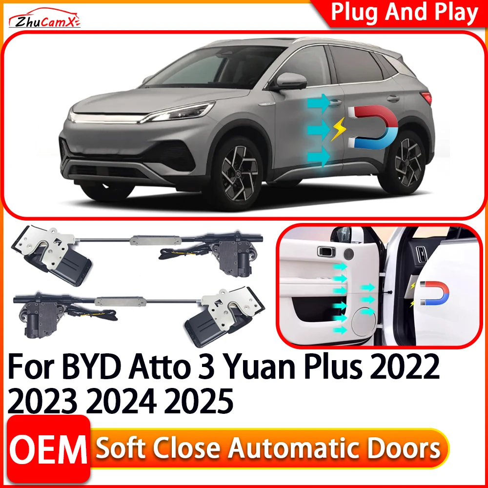 for BYD Atto 3 Yuan Plus 2022 2023 2024 2025 Automatic Electric Soft Close Door Closer Power Closing Door Comfort Closing System
for BYD Atto 3 Yuan Plus 2022 2023 2024 2025 Automatic Electric Soft Close Door Closer Power Closing Door Comfort Closing System
