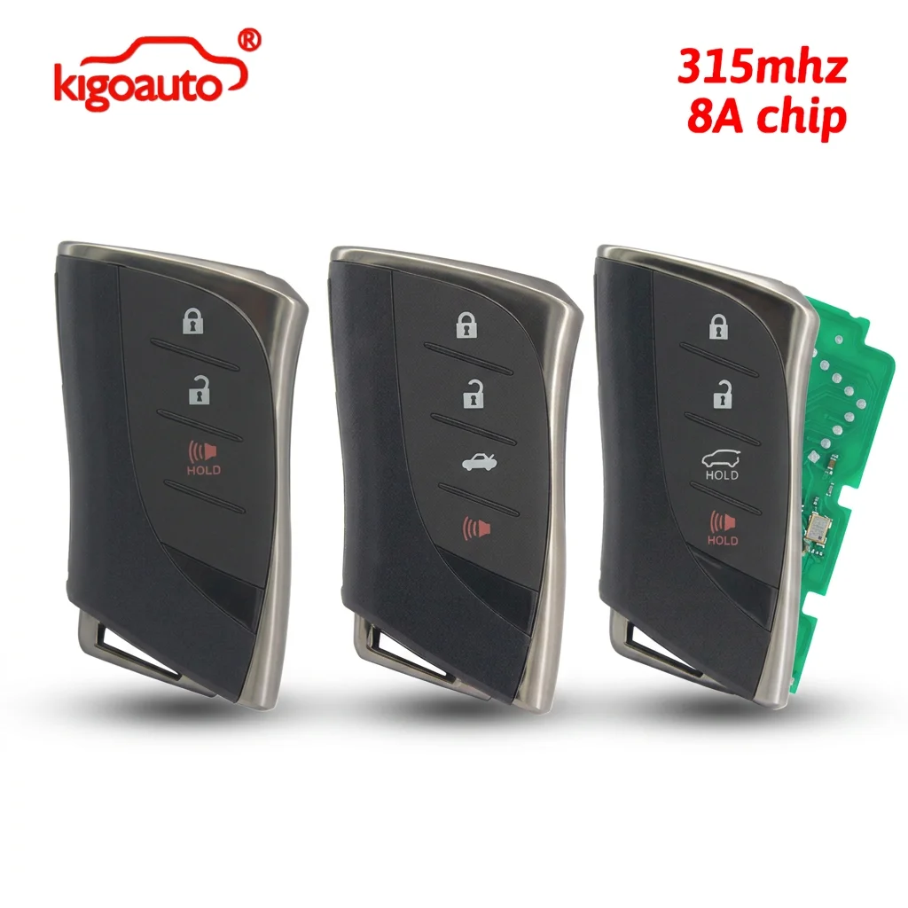 Умный ключ kigoauto с 3/4 кнопками, 315 МГц, чип 8A для Lexus UX200 GX460 LC500h 2020-2022, FCC HYQ14FBZ, PN 8990H-76590/60010/76100/76101
Умный ключ kigoauto с 3/4 кнопками, 315 МГц, чип 8A для Lexus UX200 GX460 LC500h 2020-2022, FCC HYQ14FBZ, PN 8990H-76590/60010/76100/76101