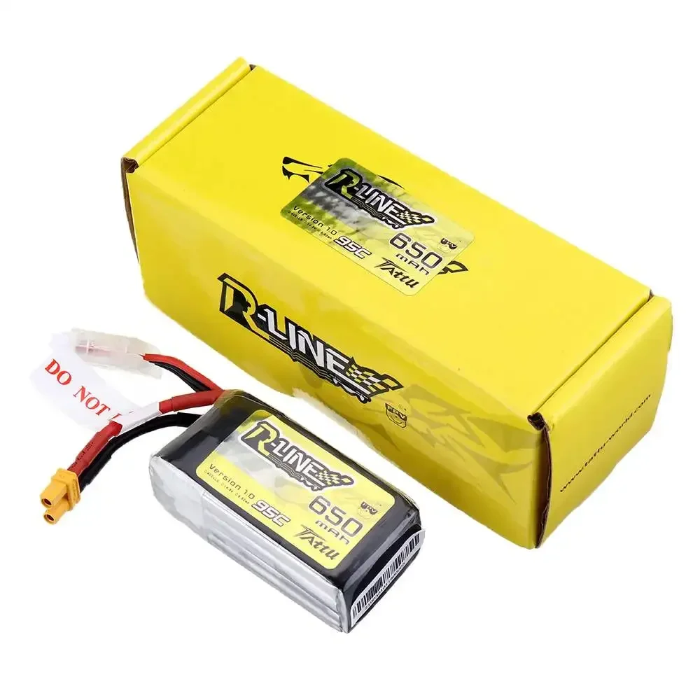 Gens Ace Tattu R-Line 1,0 LiPo перезаряжаемая батарея 650/750 мАч 95C 3S 4S 6S1P для радиоуправляемого FPV гоночного дрона квадрокоптера
Gens Ace Tattu R-Line 1,0 LiPo перезаряжаемая батарея 650/750 мАч 95C 3S 4S 6S1P для радиоуправляемого FPV гоночного дрона квадрокоптера