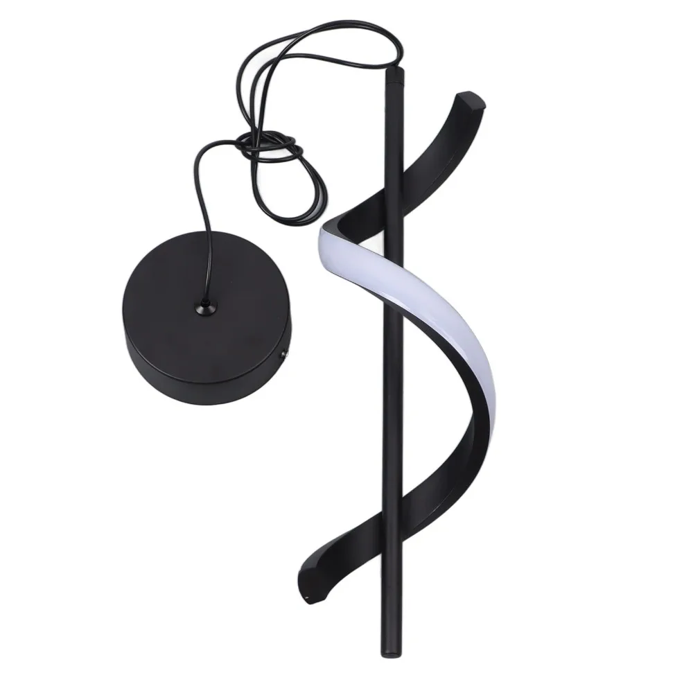 Contemporary 12W Swirl LED Pendant Light Black Color Glareless Linear Hanging Pendant LED Hanging Lamp Bedroom
Contemporary 12W Swirl LED Pendant Light Black Color Glareless Linear Hanging Pendant LED Hanging Lamp Bedroom