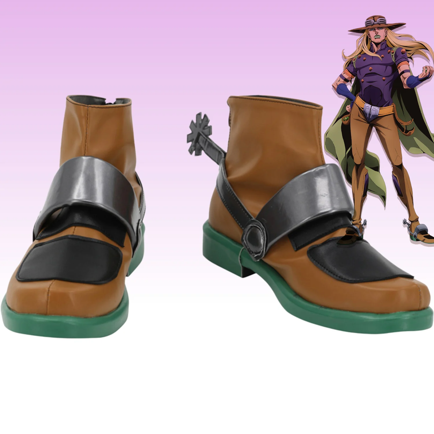 JoJo's Bizarre Adventure Zeppeli Cosplay Shoes Brown Boots Custom Made Any Size
JoJo's Bizarre Adventure Zeppeli Cosplay Shoes Brown Boots Custom Made Any Size