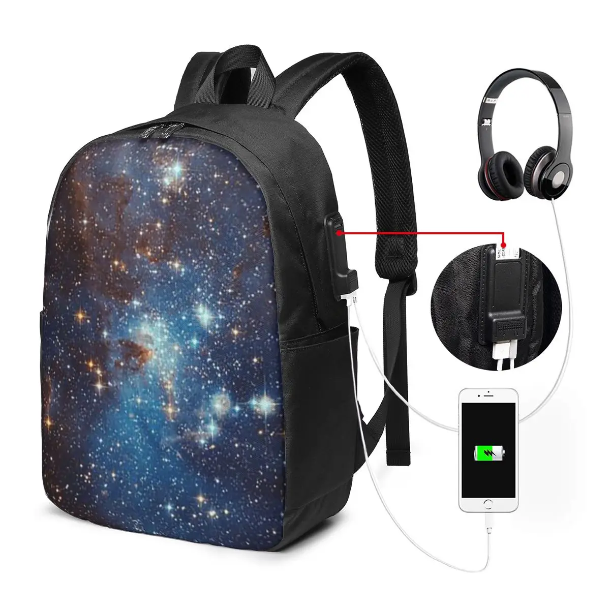 Blue Nebula Stars Space Backpack Travel Notebook Bag Computer College Student School Bag Laptop Shoulder Bags for Men Women
Blue Nebula Stars Space Backpack Travel Notebook Bag Computer College Student School Bag Laptop Shoulder Bags for Men Women