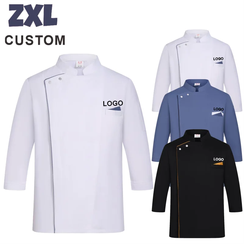 Three-quarter Sleeve Chef Work Clothes Hotel Restaurant Cafeteri Back Kitchen Breathable Cotton Chef Work Uniform Custom Logo
Three-quarter Sleeve Chef Work Clothes Hotel Restaurant Cafeteri Back Kitchen Breathable Cotton Chef Work Uniform Custom Logo