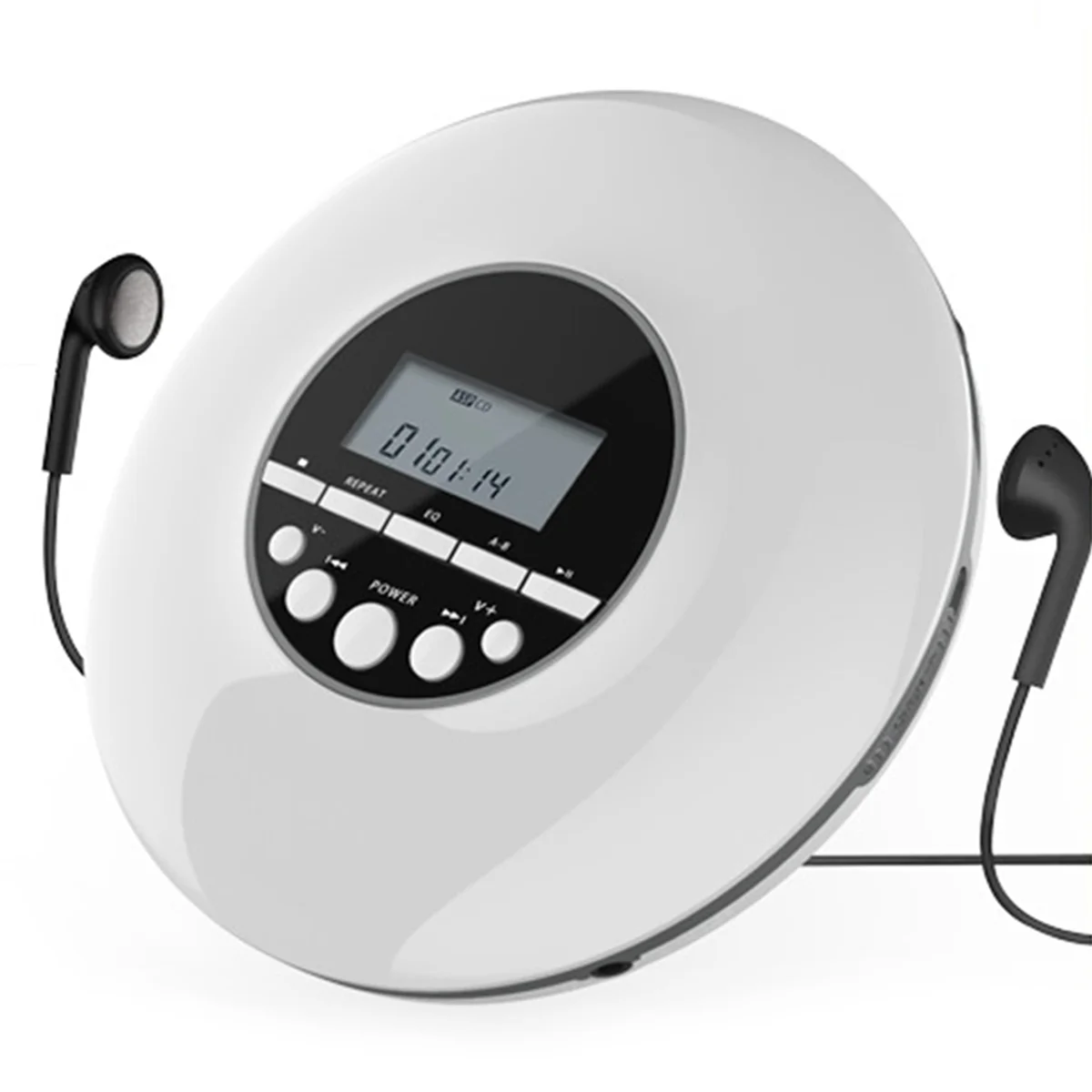 B74A Портативный CD-плеер Музыкальный MP3-плеер со стереонаушниками и выходом Bluetooth CD-плеер с ЖК-дисплеем Белый
B74A Портативный CD-плеер Музыкальный MP3-плеер со стереонаушниками и выходом Bluetooth CD-плеер с ЖК-дисплеем Белый