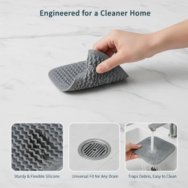 1PCSilicone Floor Drain Hair Filter Catcher Kitchen Sink Plug Stopper Shower Bathtub Strainer Cover Anti Clog Bathroom Supplies
1PCSilicone Floor Drain Hair Filter Catcher Kitchen Sink Plug Stopper Shower Bathtub Strainer Cover Anti Clog Bathroom Supplies