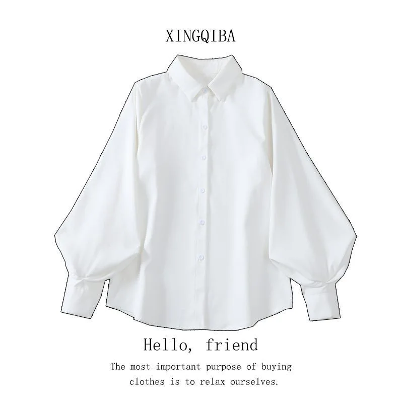 Women's Shirt Design Niche Korean Style Loose Slim Lantern Sleeves Layered Temperament Top
Women's Shirt Design Niche Korean Style Loose Slim Lantern Sleeves Layered Temperament Top