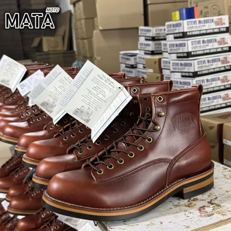 New Arrival! Vintage Motorcycle Boots Casual Men Ankle Boots Cowhide Leather Shoes Wedge Tooling Desert Boots Moto Shoes
New Arrival! Vintage Motorcycle Boots Casual Men Ankle Boots Cowhide Leather Shoes Wedge Tooling Desert Boots Moto Shoes