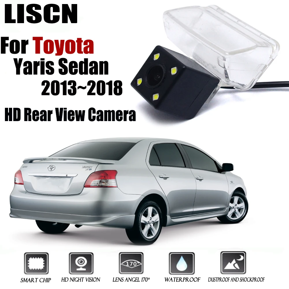 Rear View Camera For Toyota Yaris Sedan 2013~2018 CCD Night Vision RCA Camera/LED License Plate Camera / Backup Camera
Rear View Camera For Toyota Yaris Sedan 2013~2018 CCD Night Vision RCA Camera/LED License Plate Camera / Backup Camera