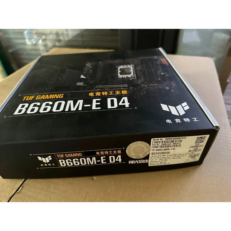For ASUS TUF GAMING B660M-E D4 Motherboard mATX LGA1700 DDR4 4×M.2 HDMI DP Support Intel 12th/13th/14th Gen CPU Large In Stock
For ASUS TUF GAMING B660M-E D4 Motherboard mATX LGA1700 DDR4 4×M.2 HDMI DP Support Intel 12th/13th/14th Gen CPU Large In Stock