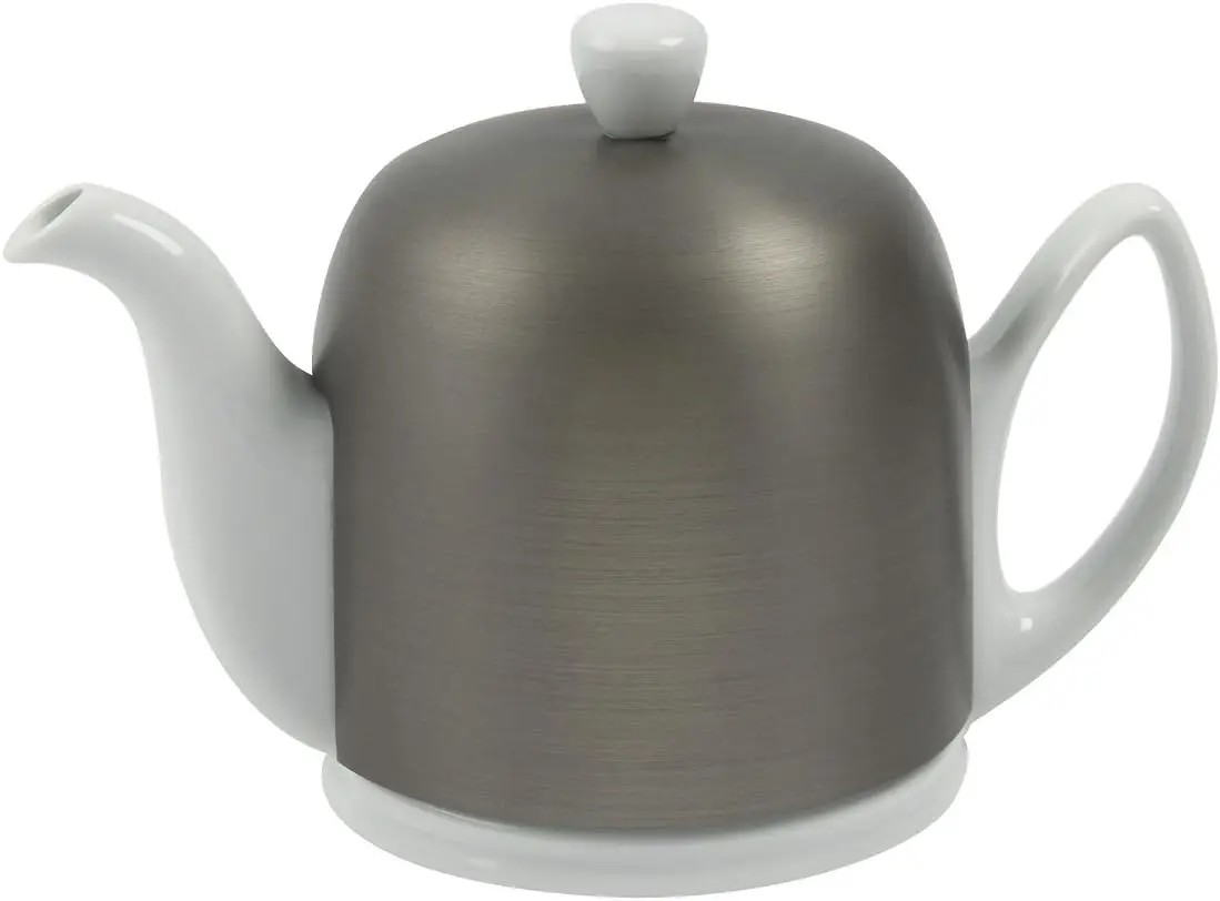 Salam Luxury French Tea Pot - Porcelain Teapot with Brushed Aluminum Cover, Ceramic Tea Kettle for Loose Tea, Removable Infuser,
Salam Luxury French Tea Pot - Porcelain Teapot with Brushed Aluminum Cover, Ceramic Tea Kettle for Loose Tea, Removable Infuser,