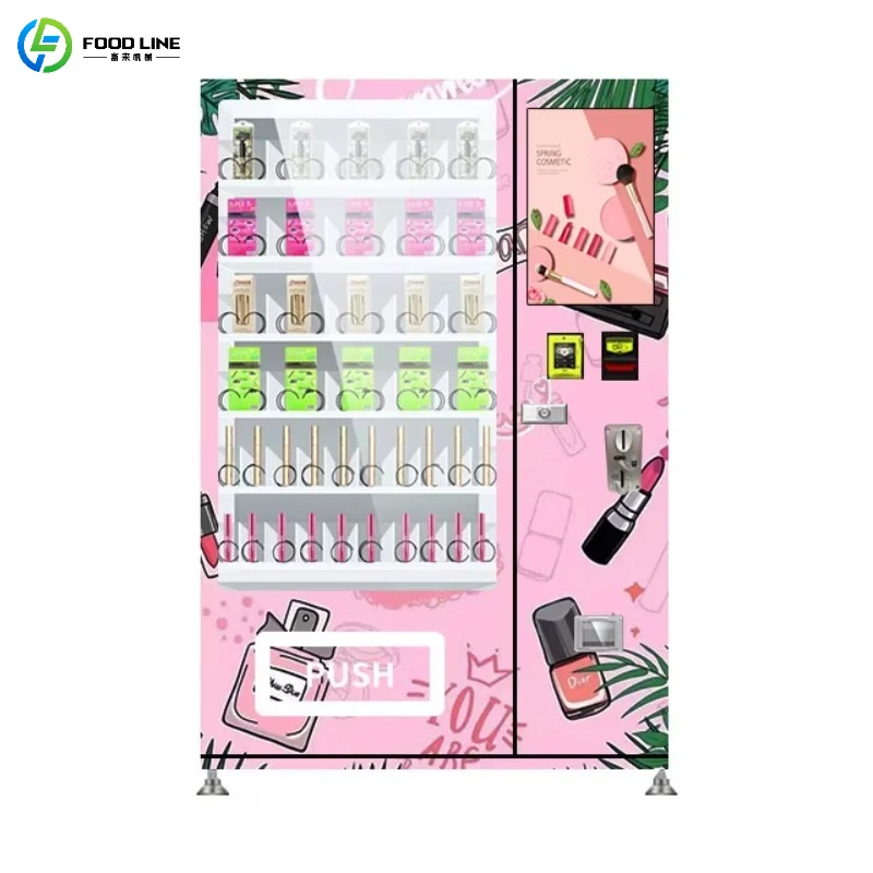Fully Automatic 24 Hours Unattended Smart Lipstick and Cosmetic Eyelash Vending Machine for Cosmetics Beauty Support Customized
Fully Automatic 24 Hours Unattended Smart Lipstick and Cosmetic Eyelash Vending Machine for Cosmetics Beauty Support Customized
