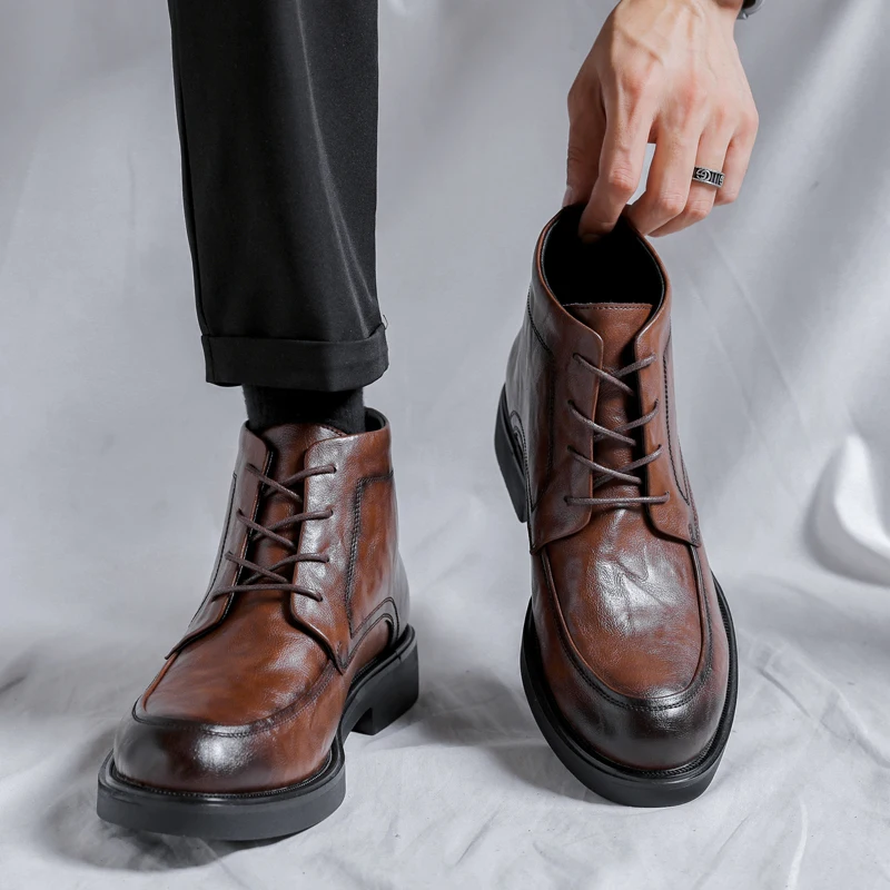 mens fashion wedding party dress original leather boots lace-up black brown shoes cowboy ankle boot handsome short botas hombre
mens fashion wedding party dress original leather boots lace-up black brown shoes cowboy ankle boot handsome short botas hombre