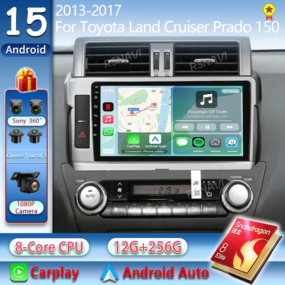 Android 15 For Toyota Land Cruiser Prado 150 2013 - 2017 2K QLED Android Car Radio Multimedia Video Player GPS Stereo CarPlay
Android 15 For Toyota Land Cruiser Prado 150 2013 - 2017 2K QLED Android Car Radio Multimedia Video Player GPS Stereo CarPlay