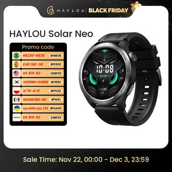 HAYLOU Solar Neo Smart Watch 1.53'' HD Display Bluetooth Call 24H Health Monitoring Smartwatchs Men Women Smart Sport Watchs