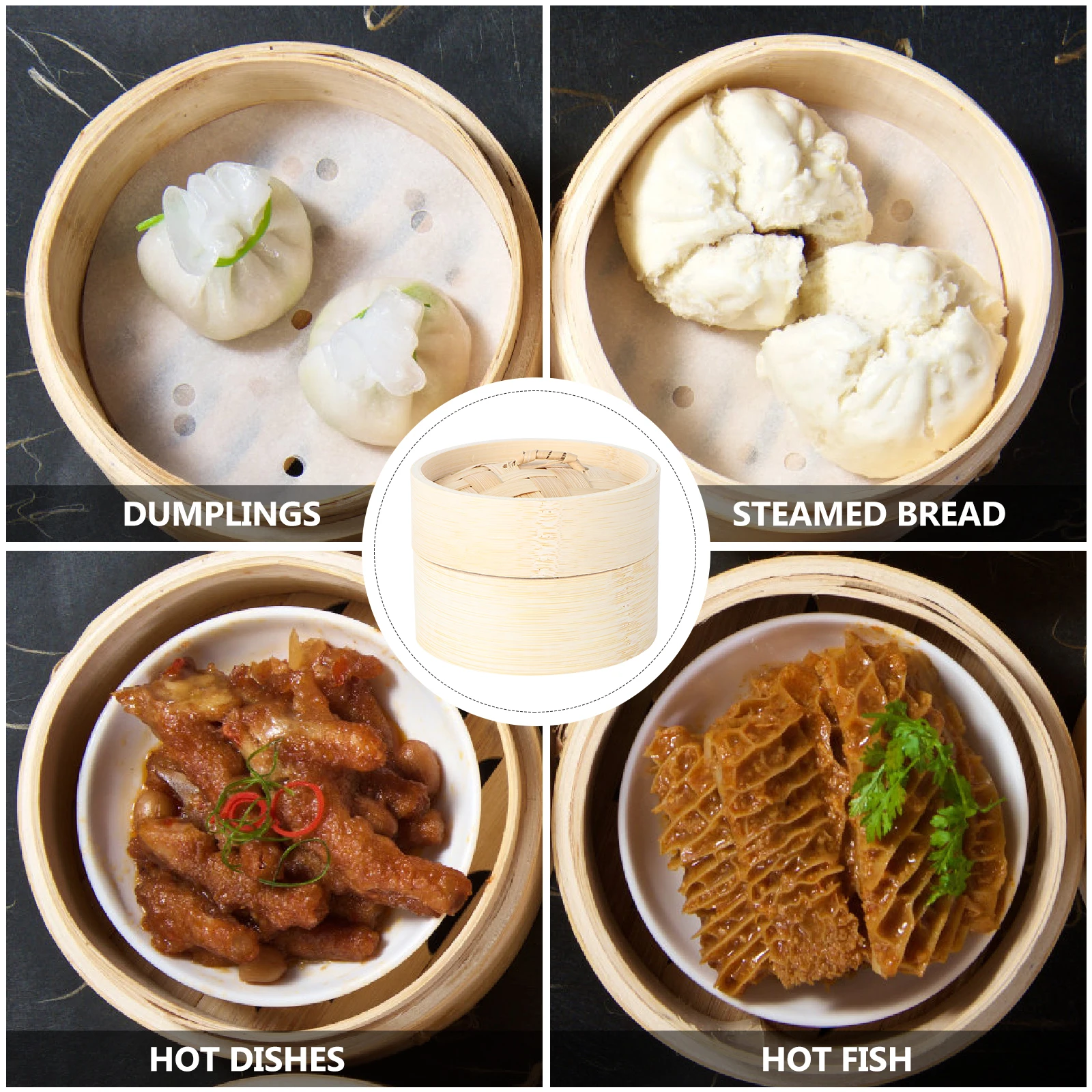 Wooden Steamer Basket Round Rack Cooking Accessories for Dumplings Dessert Chinese Food Bamboo Vegetables Rice Fish
Wooden Steamer Basket Round Rack Cooking Accessories for Dumplings Dessert Chinese Food Bamboo Vegetables Rice Fish