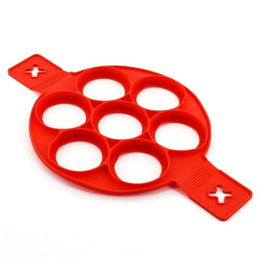 Silicone Non Stick Pancake Maker - 7 Circles Mini Pancake Mold - Heat Resistant Silicone Pancake Mold - Silicone Egg Rings for
Silicone Non Stick Pancake Maker - 7 Circles Mini Pancake Mold - Heat Resistant Silicone Pancake Mold - Silicone Egg Rings for