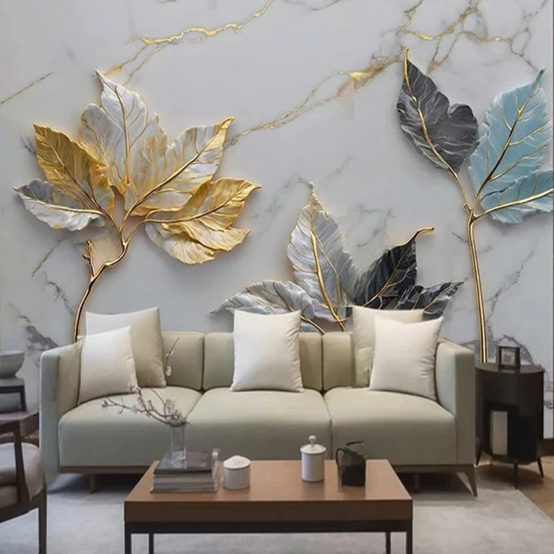 Custom Leaf Marble Pattern Wallpaper Mural for Living Room Bedroom Office Wall Art Decor Modern 3D Background Painting
Custom Leaf Marble Pattern Wallpaper Mural for Living Room Bedroom Office Wall Art Decor Modern 3D Background Painting