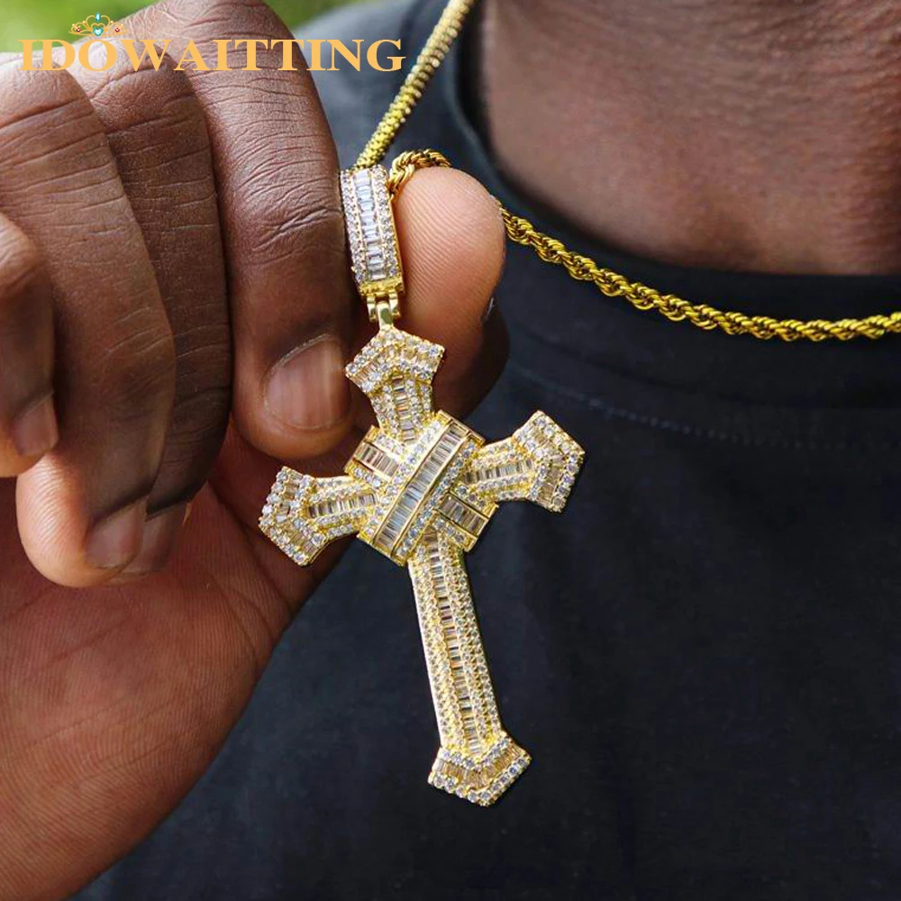 Hip Hop Cross Pendant Necklace for Men Women Iced Out Bling Cubic Zircon Link Chain Fashion Rock Jewelry
Hip Hop Cross Pendant Necklace for Men Women Iced Out Bling Cubic Zircon Link Chain Fashion Rock Jewelry