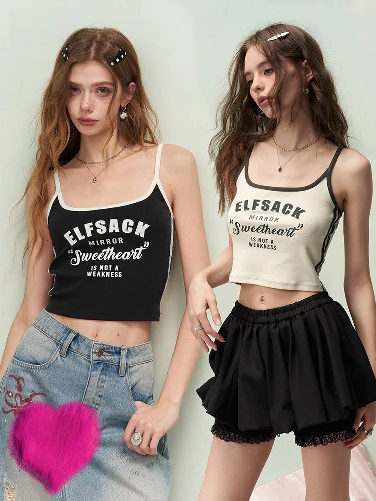 Elfsa Joyful Invasion American Letter Strap Vest Women Early Spring Base Layer Svel Top Casual Sle U Ne Print
Elfsa Joyful Invasion American Letter Strap Vest Women Early Spring Base Layer Svel Top Casual Sle U Ne Print