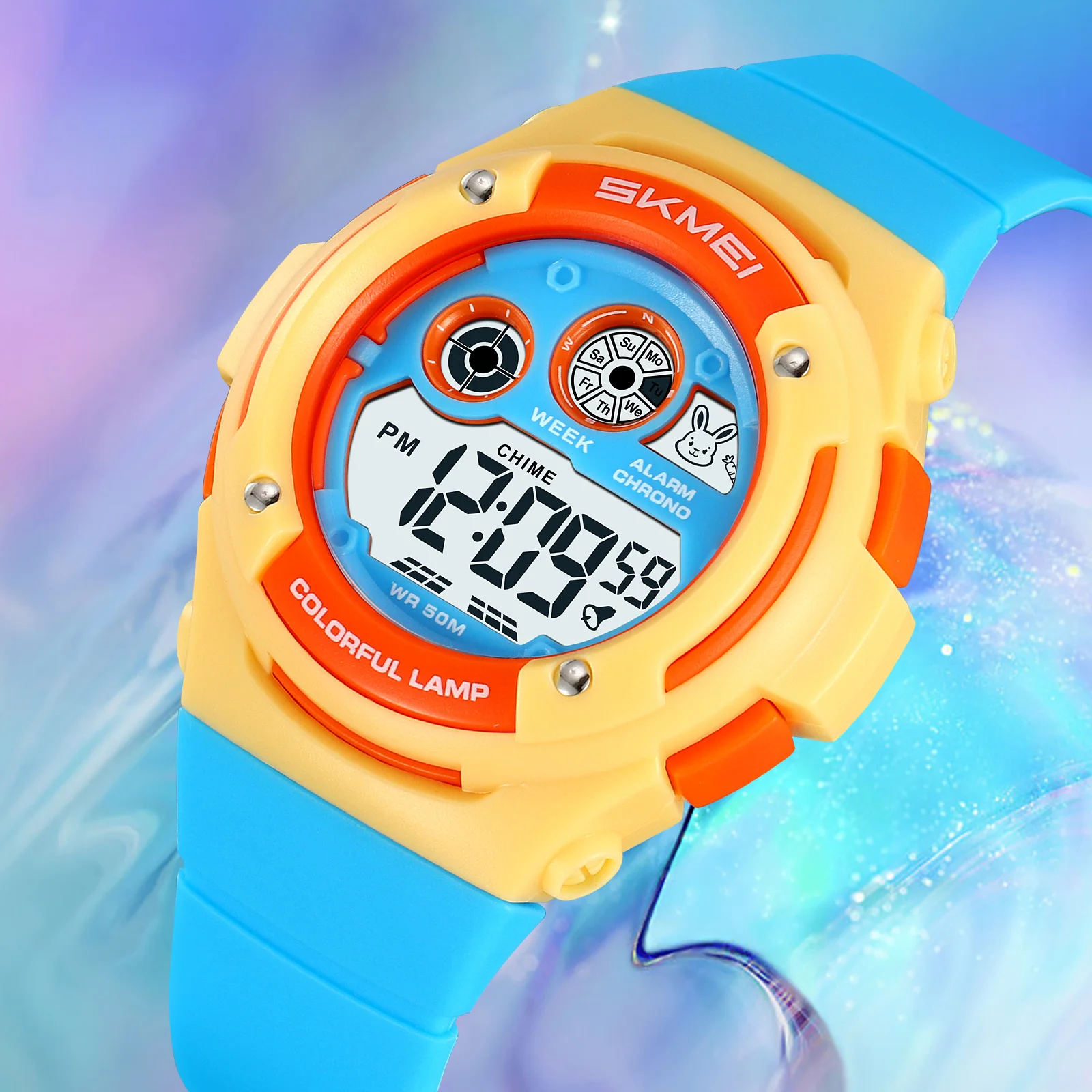 SKMEI 2430 Kids Watch 50M Waterproof Children's Wrist Watch Stopwatch Digital Clock Wristwatch EL Luminous Week Date Display
SKMEI 2430 Kids Watch 50M Waterproof Children's Wrist Watch Stopwatch Digital Clock Wristwatch EL Luminous Week Date Display