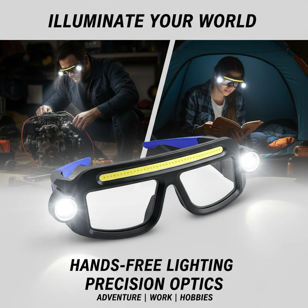 Multi-Functional Headlight Glasses Light with TYPE-C Compact Charging COB for Work And Maintenance Easy to Carry
Multi-Functional Headlight Glasses Light with TYPE-C Compact Charging COB for Work And Maintenance Easy to Carry