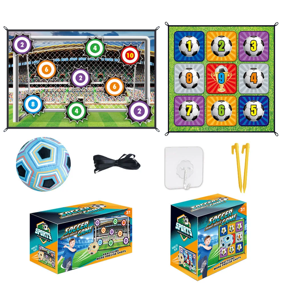150CM Kids Football Game Set Indoor Outdoor Training Game Mat with Target Areas Practice Shoot Gifts for Children
150CM Kids Football Game Set Indoor Outdoor Training Game Mat with Target Areas Practice Shoot Gifts for Children