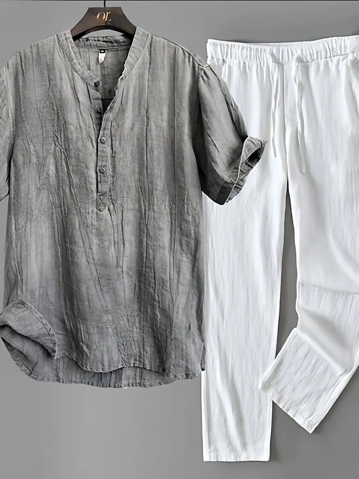 Cotton Linen Short Sleeve T-Shirt Overhead Loose Casual Shirt for Men Summer Artistic Youthwear Long Pants
Cotton Linen Short Sleeve T-Shirt Overhead Loose Casual Shirt for Men Summer Artistic Youthwear Long Pants