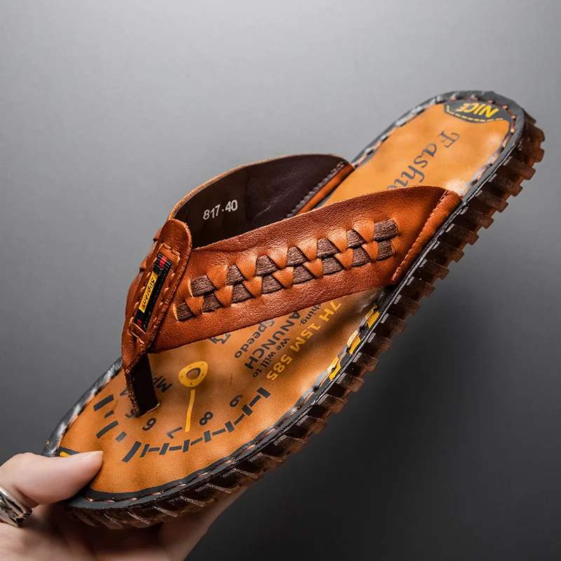 Summer Men Sandals Genuine Leather Mens Casual Shoes Outdoor Men Leather Sandals for Men Beach Shoes Roman Shoes Plus Size 38-48
Summer Men Sandals Genuine Leather Mens Casual Shoes Outdoor Men Leather Sandals for Men Beach Shoes Roman Shoes Plus Size 38-48