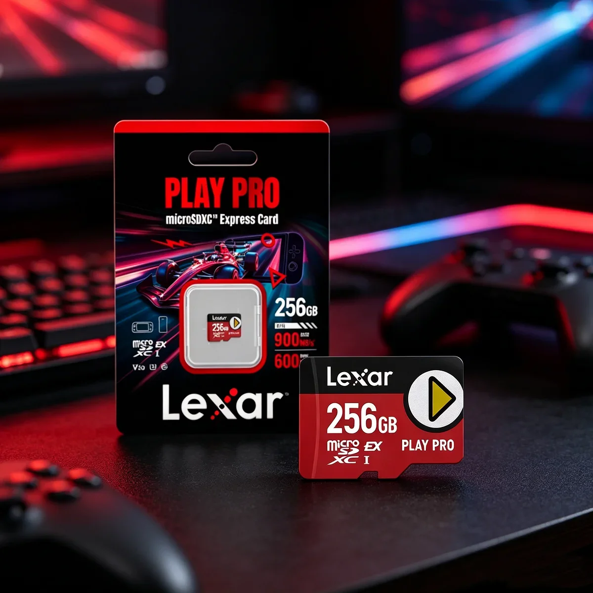 Lexar PLAY PRO microSDXC Express card 1TB High Speed PCIe Gen3x1 Memory Card Read speed up to 900MB/s for Nintendo Switch 2
Lexar PLAY PRO microSDXC Express card 1TB High Speed PCIe Gen3x1 Memory Card Read speed up to 900MB/s for Nintendo Switch 2