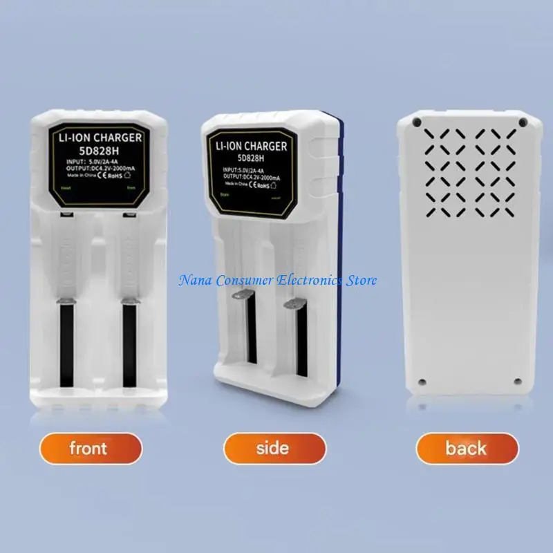 G7NE Multi Size Compatible 2 Slot Charging Base For 3.7V 4.2V 18650 26850 32850 Rechargeable Batteries with Safe Protections
G7NE Multi Size Compatible 2 Slot Charging Base For 3.7V 4.2V 18650 26850 32850 Rechargeable Batteries with Safe Protections
