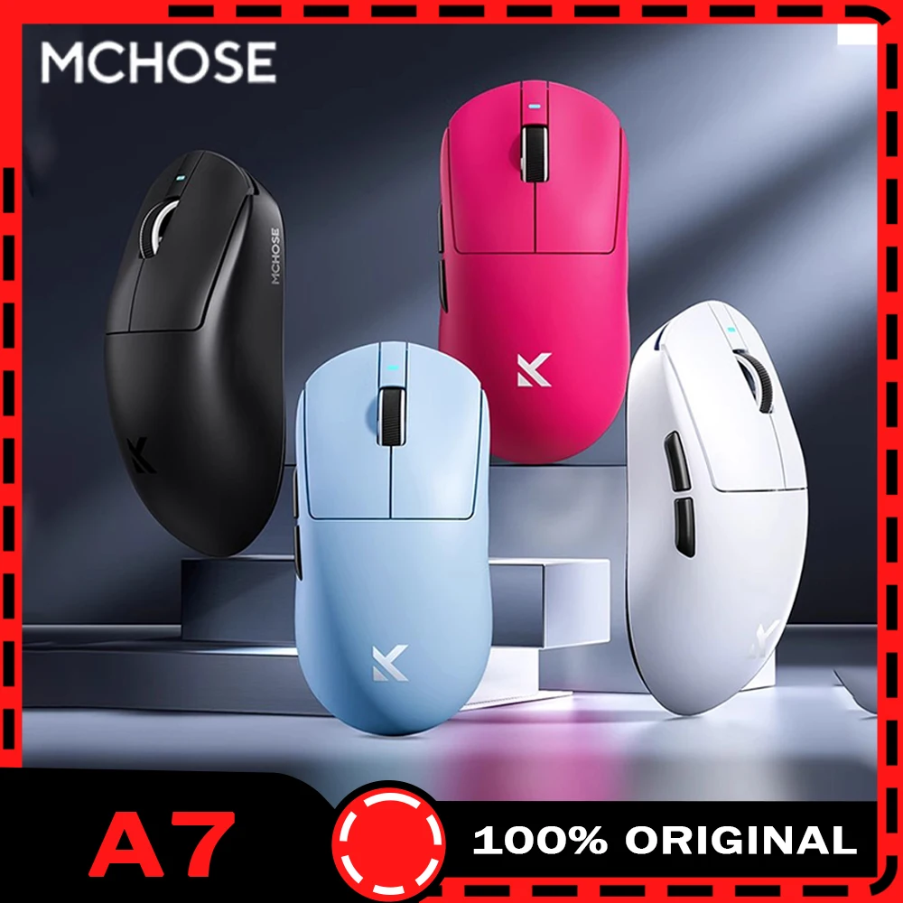 MCHOSE A7 Pro Ultra Gaming Mouse Three Mode Bluetooth Wireless Mouse 8K PAW3950 E-sports Lightweight Mouse Custom Office Gift
MCHOSE A7 Pro Ultra Gaming Mouse Three Mode Bluetooth Wireless Mouse 8K PAW3950 E-sports Lightweight Mouse Custom Office Gift