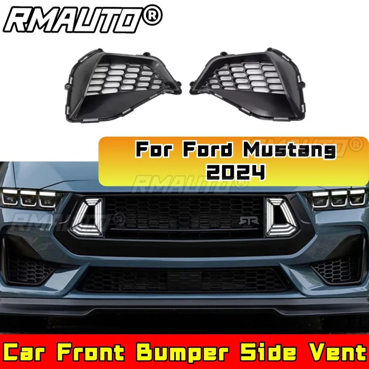 For Ford Body Kit Air Vent Outlet Covers Car Front Bumper Side Vent for Ford Mustang 2024 Car Accessories
For Ford Body Kit Air Vent Outlet Covers Car Front Bumper Side Vent for Ford Mustang 2024 Car Accessories