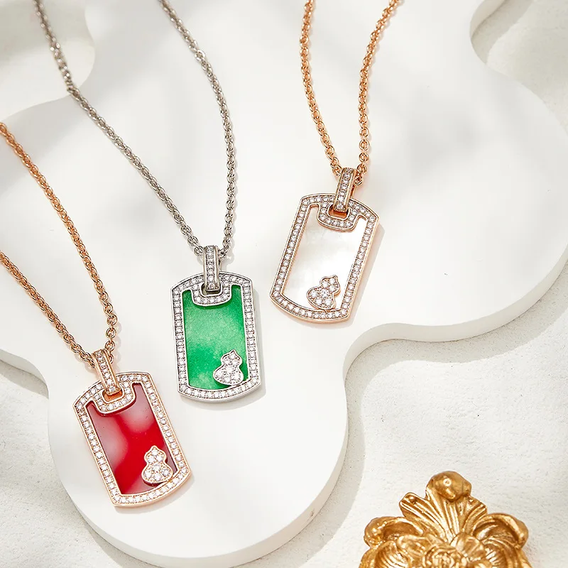 Designer Collection Style Women Lady Inlay Cubic Zircon Mother Of Pearl Carnelian Square Pendant Collarbone Chain Necklace
Designer Collection Style Women Lady Inlay Cubic Zircon Mother Of Pearl Carnelian Square Pendant Collarbone Chain Necklace