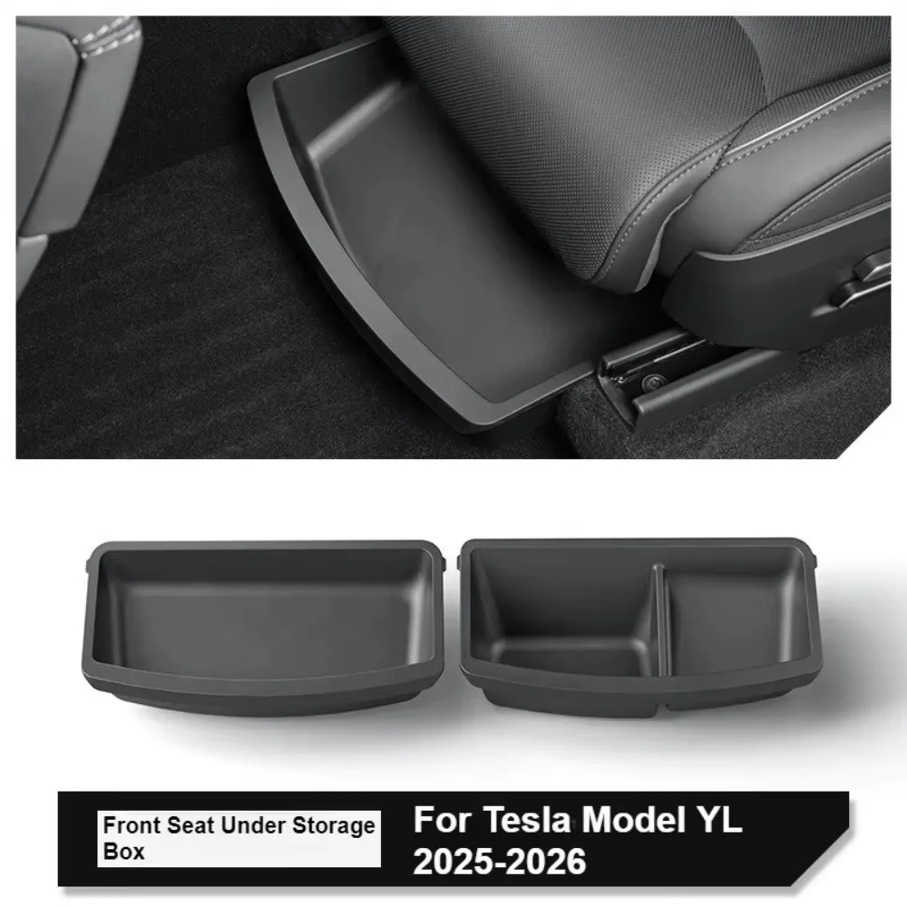 Under Seat Storage Box for Tesla 2026 Model YL 6-Seat TPE Drawer Front Rear Seat Lower Organizer Tray Car Interior Accessories
Under Seat Storage Box for Tesla 2026 Model YL 6-Seat TPE Drawer Front Rear Seat Lower Organizer Tray Car Interior Accessories