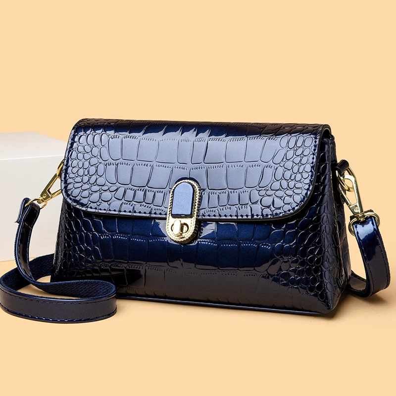 Luxury Patent Leather Handbags for Women Designer Crocodile Pattern Women's Shoulder Crossbody Bags New Ladies Messenger Purses
Luxury Patent Leather Handbags for Women Designer Crocodile Pattern Women's Shoulder Crossbody Bags New Ladies Messenger Purses