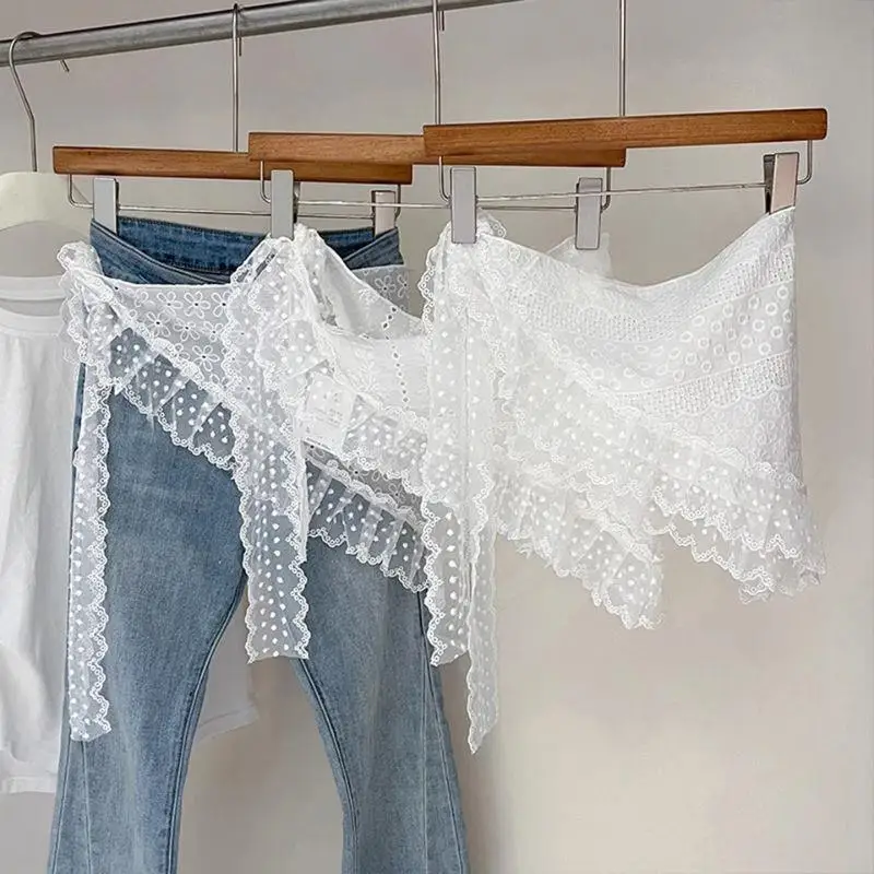 2 in 1 Triangle Short Skirt Half Skirt Butt Curtain Skirt Lace Trim Apron Soft Lace Stacked Ins Style Korean Spring Headscarf
2 in 1 Triangle Short Skirt Half Skirt Butt Curtain Skirt Lace Trim Apron Soft Lace Stacked Ins Style Korean Spring Headscarf