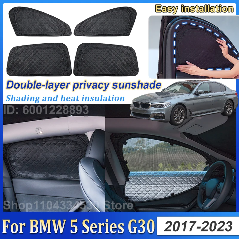 Car Sun Shade For BMW 5 Series G30 Sedan 2018 Accessories 2017~2023 Double Layer Sunshade Sunscreen Protect Privacy Window Visor
Car Sun Shade For BMW 5 Series G30 Sedan 2018 Accessories 2017~2023 Double Layer Sunshade Sunscreen Protect Privacy Window Visor
