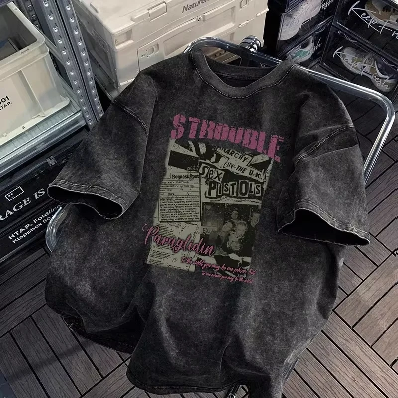 2025 Retro Washed Heavyweight Short Sleeve T-Shirt Unisex Summer Oversize Loose Lazy Feel Cotton Crew Neck Graphic T-shirt
2025 Retro Washed Heavyweight Short Sleeve T-Shirt Unisex Summer Oversize Loose Lazy Feel Cotton Crew Neck Graphic T-shirt