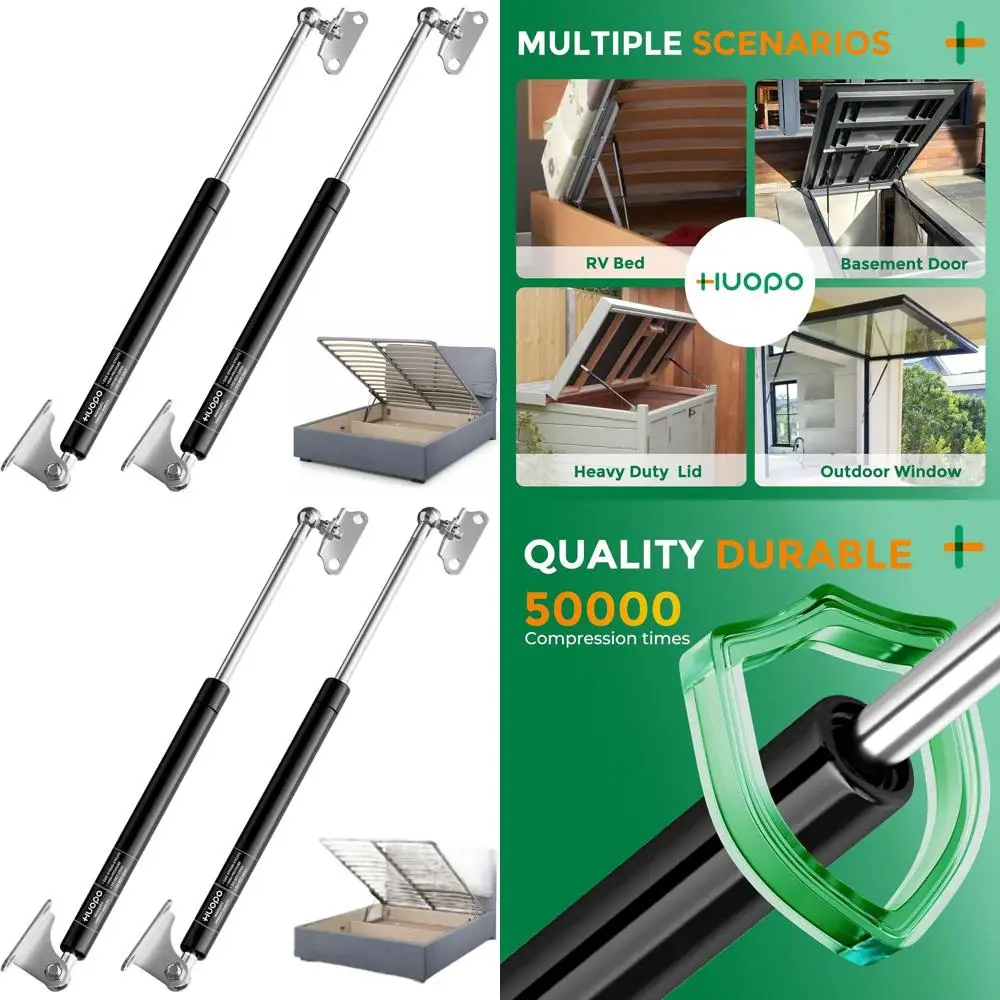 Пара из 25 сверхмощных газовых стоек для крышки автофургона объемом 200 фунтов, люка для лодок и многого другого
Пара из 25 сверхмощных газовых стоек для крышки автофургона объемом 200 фунтов, люка для лодок и многого другого