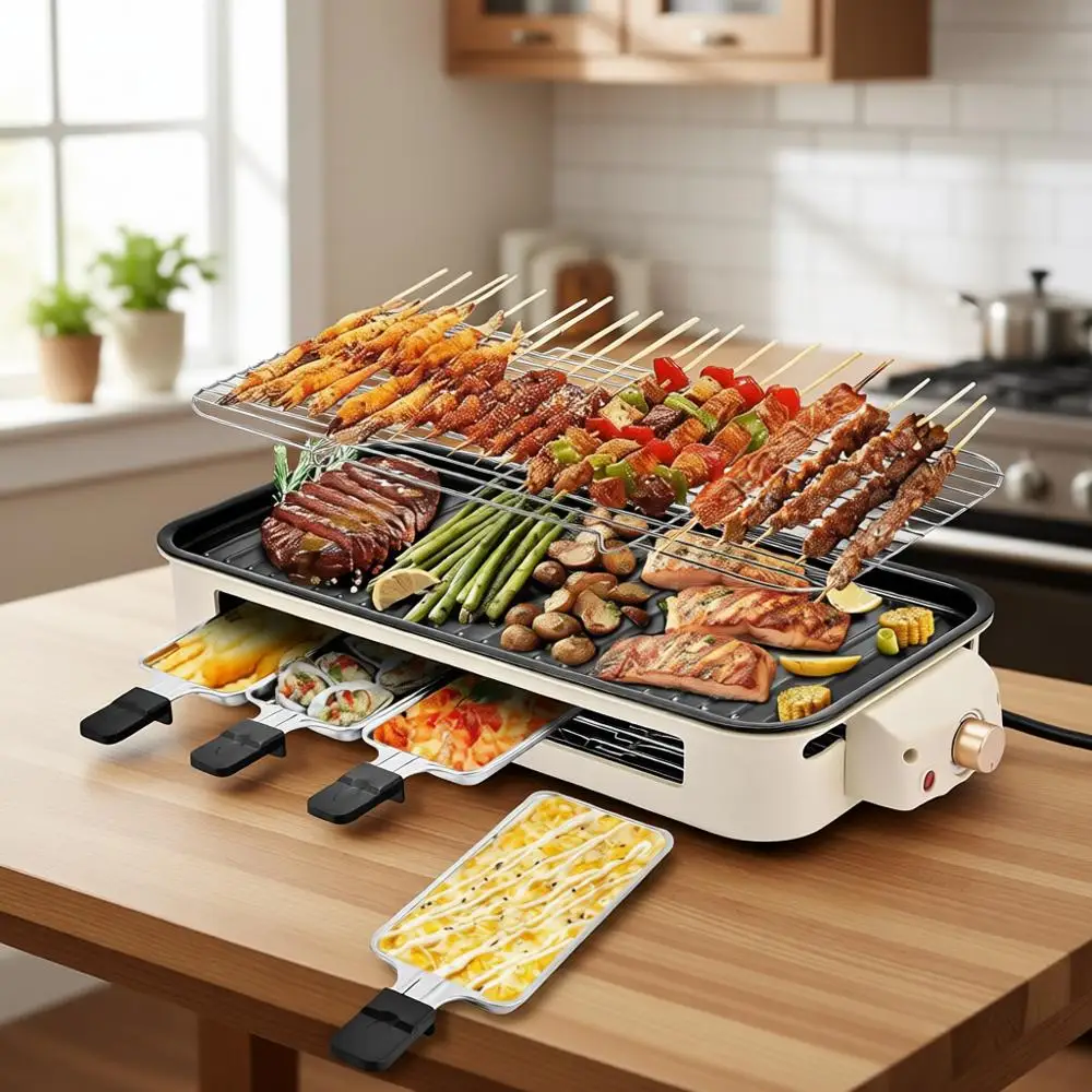 Двухфункциональный гриль для дома со съемной антипригарной пластиной, регулируемой температурой, подходит для мытья в посудомоечной машине, 1800 Вт, бездымная жаровня
Двухфункциональный гриль для дома со съемной антипригарной пластиной, регулируемой температурой, подходит для мытья в посудомоечной машине, 1800 Вт, бездымная жаровня