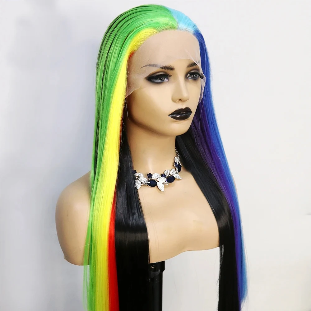 CWIGS Радужные синтетические кружевные передние HD прозрачные кружевные длинные прямые парики из высокотемпературного волокна Drag Queen для женщин
CWIGS Радужные синтетические кружевные передние HD прозрачные кружевные длинные прямые парики из высокотемпературного волокна Drag Queen для женщин