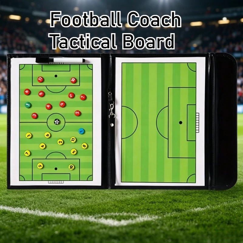 Two-fold Folding Magnetic Football Tactical Board Large Soccer Coaching Clipboard with Eraser for Game Strategy Training
Two-fold Folding Magnetic Football Tactical Board Large Soccer Coaching Clipboard with Eraser for Game Strategy Training