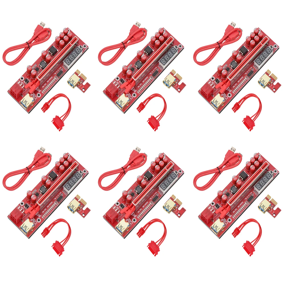 Temperature LED VER013 PCIE Riser Card V013 PCI Express X1 to X16 Extender USB 3.0 Cable SATA Power for Video Card Graphics Card
Temperature LED VER013 PCIE Riser Card V013 PCI Express X1 to X16 Extender USB 3.0 Cable SATA Power for Video Card Graphics Card